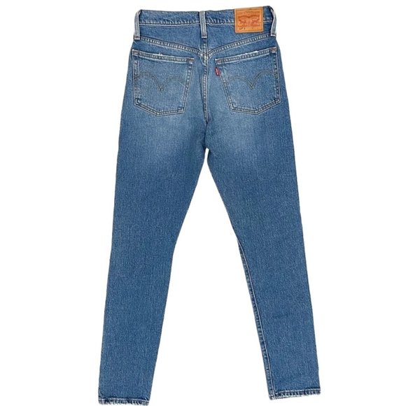 Levi's Premium 501 Distressed Skinny Jeans in Post Modern Blues Women's Size 24 - Picture 3 of 10